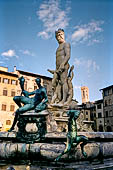 Firenze - Piazza della Signoria. Fontana di Nettuno (1575). 